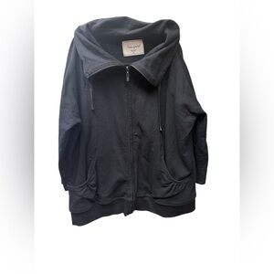 Free People Black Jacket 3/4 Sleeves